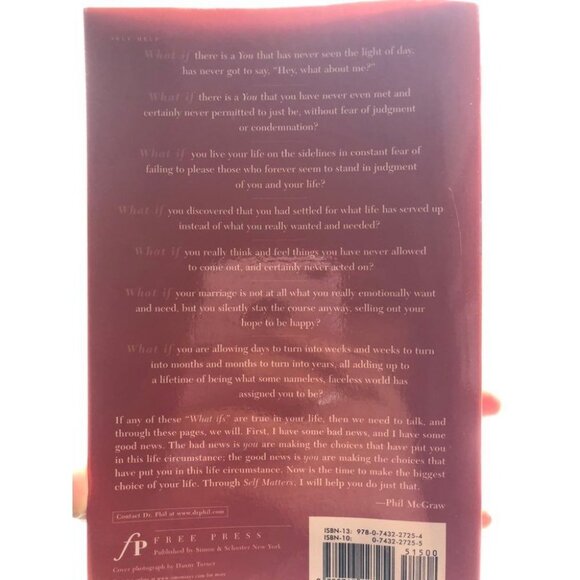 Self Matters: Creating Your Life from The Inside Out Book By Phillip McGraw , PH - Picture 3 of 6